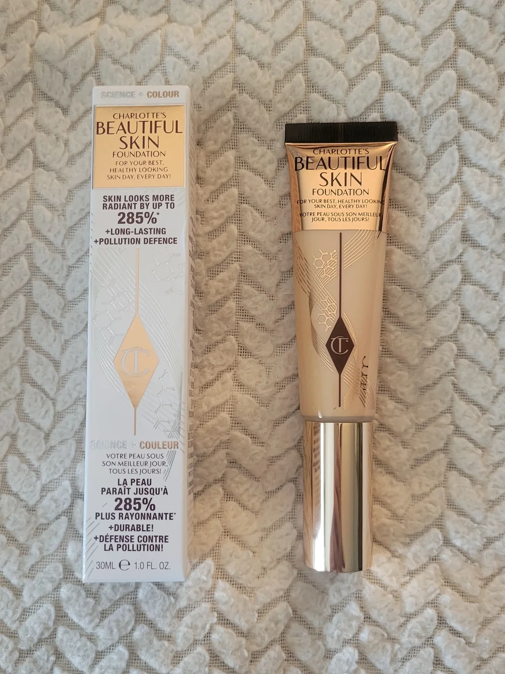 Charlotte Tilbury Beautiful Skin Foundation - 1 Neutral New In Box 1 Fl Oz